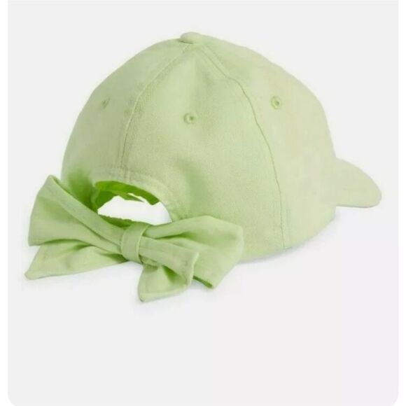 Nordstrom Solid Green Ball Cap W/ Bow - Picture 2 of 3